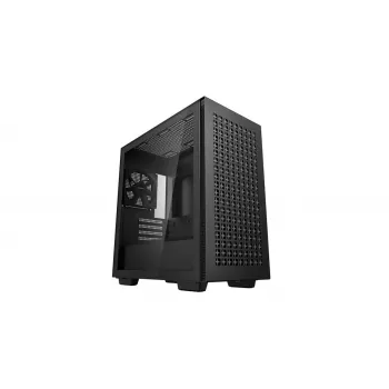 PC-behuizing DeepCool CH370 mini tower — microATX/Mini-ITX, gehard glas, ondersteuning voor GPU's tot 32 cm