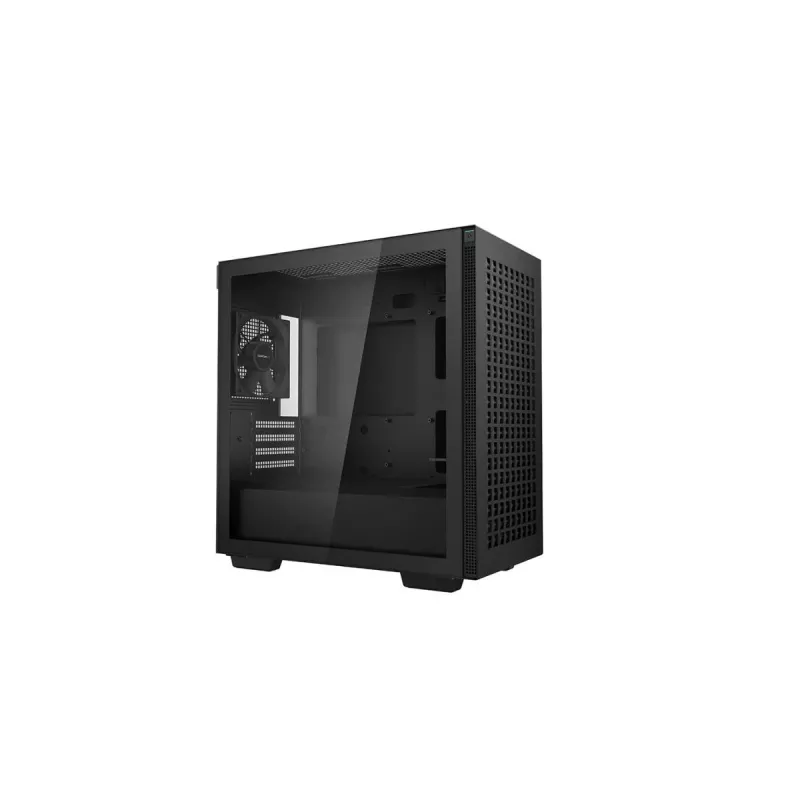 PC-behuizing DeepCool CH370 mini tower — microATX/Mini-ITX, gehard glas, ondersteuning voor GPU's tot 32 cm