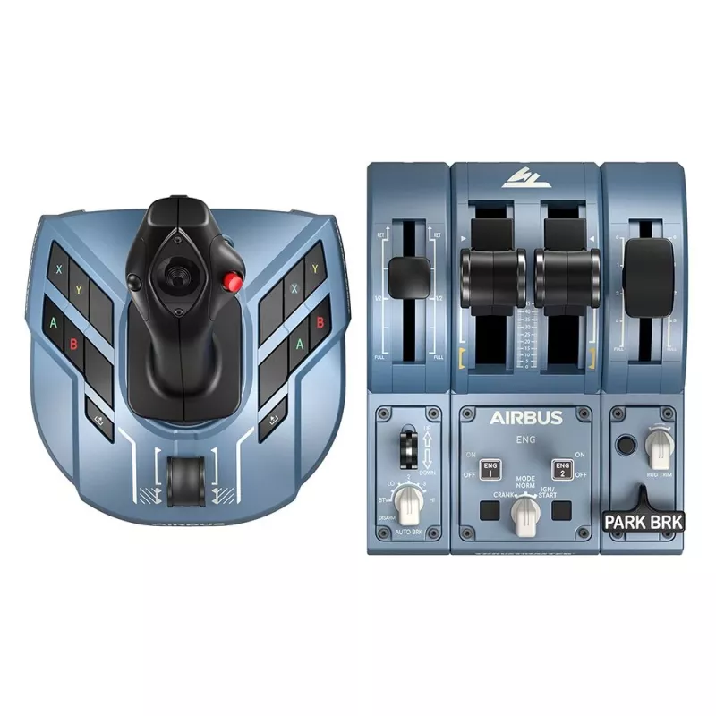 Thrustmaster TCA Captain Pack X Airbus Edition zwart, grijs USB-joystick + gashendel analoog pc, Xbox