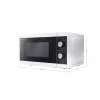 Sharp YC-MG01E-W magnetron zwart, wit grill-magnetron tafelmodel 20 L 800 W