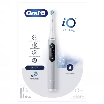Oral-B iO 6S volwassenen vibrerende tandenborstel grijs, wit