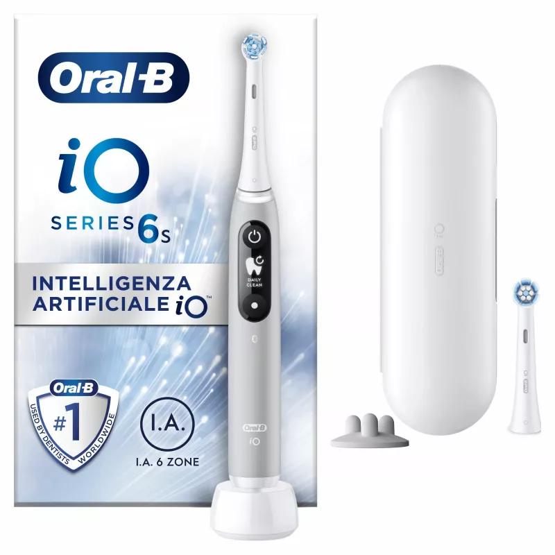 Oral-B iO 6S volwassenen vibrerende tandenborstel grijs, wit