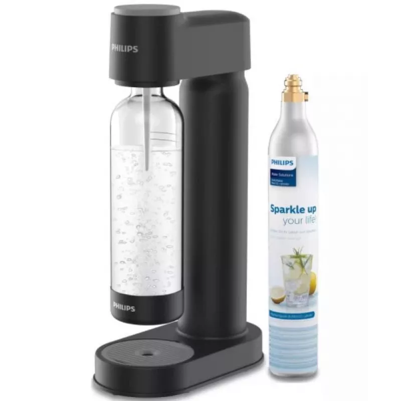 Carbonator Philips kunststof zwart 1L PET-fles