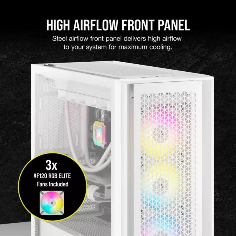 PC-behuizing Corsair iCUE 5000D RGB Airflow midi-tower wit