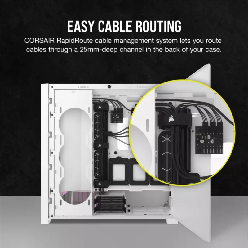 PC-behuizing Corsair iCUE 5000D RGB Airflow midi-tower wit