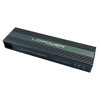 LC-POWER SSD-behuizing - M.2 LC-M2-C-MULTI-3 Lc-power USB3.2 M.2-SSD-behuizing (NVMe & SATA)