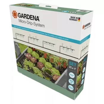 Micro-druppelbevloeiingsset Gardena 13455-20 slanglengte 15 m zwart groen