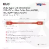Club 3D CAC-1511 USB2 Type-C bidirectionele USB-IF-gecertificeerde kabel, data 480 Mb, PD 240 W (48 V/5 A) EPR, male/male, 1 m