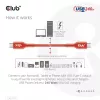 Club 3D CAC-1511 USB2 Type-C bidirectionele USB-IF-gecertificeerde kabel, data 480 Mb, PD 240 W (48 V/5 A) EPR, male/male, 1 m