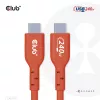 Club 3D CAC-1511 USB2 Type-C bidirectionele USB-IF-gecertificeerde kabel, data 480 Mb, PD 240 W (48 V/5 A) EPR, male/male, 1 m
