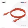 Club 3D CAC-1511 USB2 Type-C bidirectionele USB-IF-gecertificeerde kabel, data 480 Mb, PD 240 W (48 V/5 A) EPR, male/male, 1 m