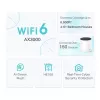 Mesh-router TP-Link AX3000 dualband 2,4 GHz 5 GHz Wi-Fi 6