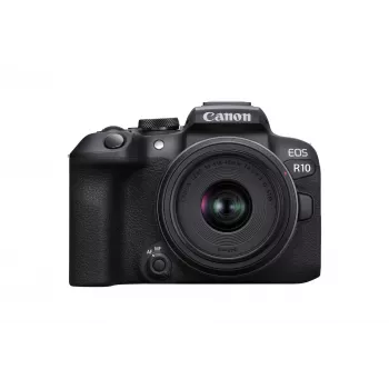 Canon EOS R10 + RF-S 18-45mm F4.5-6.3 IS STM MILC 24.2 MP CMOS 6000 x 4000 pixel zwart