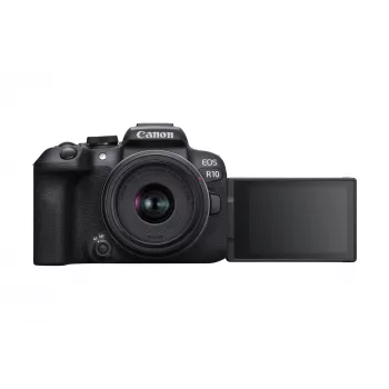 Canon EOS R10 + RF-S 18-45mm F4.5-6.3 IS STM MILC 24.2 MP CMOS 6000 x 4000 pixel zwart