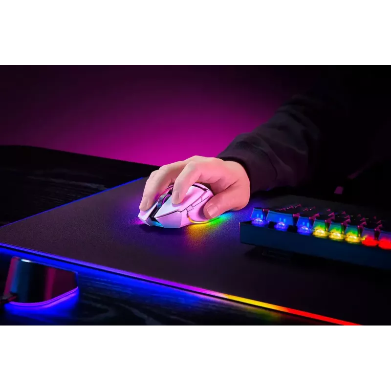 Razer Basilisk V3 Pro draadloze spelmuis, wit