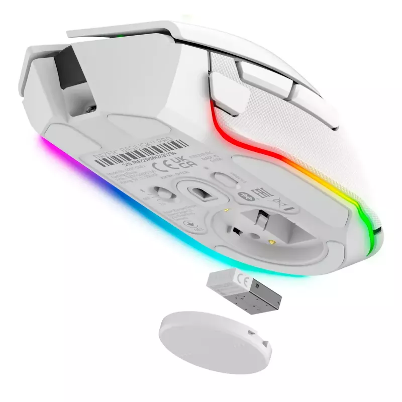 Razer Basilisk V3 Pro draadloze spelmuis, wit