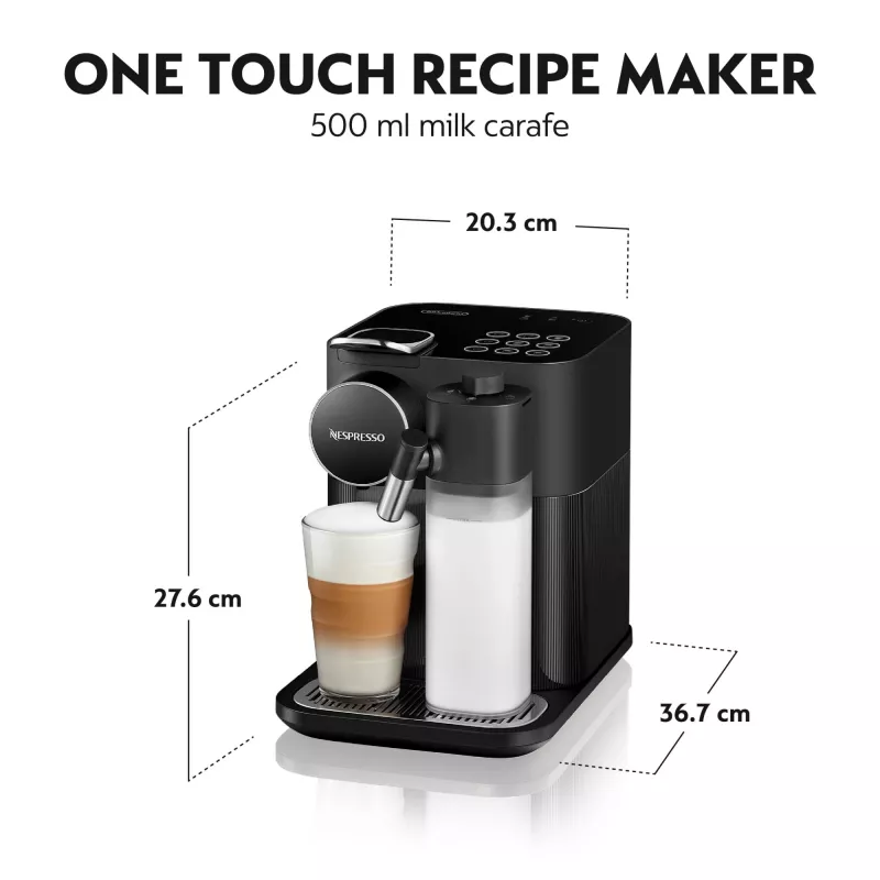 De’Longhi Nespresso Gran Lattissima koffiemachine van Delonghi, Sophisticated Darks