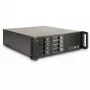 Inter-Tech IPC 3U-3508 opslagserverbehuizing, 48,3 cm rackmontage 3U, ATX, SATA/SAS Hot-Swap, 2x externe 5,25 inch bays, zonder voeding, zwart