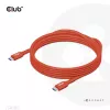 CLUB3D USB2 Type-C bidirectionele USB-IF-gecertificeerde datakabel 480Mb, PD 240W(48V/5A) EPR M/M 3m / 9.84 ft