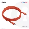 CLUB3D USB2 Type-C bidirectionele USB-IF-gecertificeerde datakabel 480Mb, PD 240W(48V/5A) EPR M/M 3m / 9.84 ft
