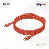 CLUB3D USB2 Type-C bidirectionele USB-IF-gecertificeerde datakabel 480Mb, PD 240W(48V/5A) EPR M/M 3m / 9.84 ft
