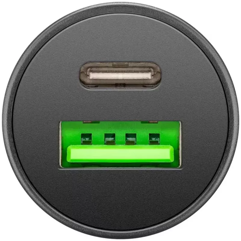 Goobay dual-USB auto-snellader USB-C PD 45W zwart