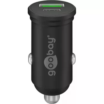 Goobay dual-USB auto-snellader USB-C PD 45W zwart