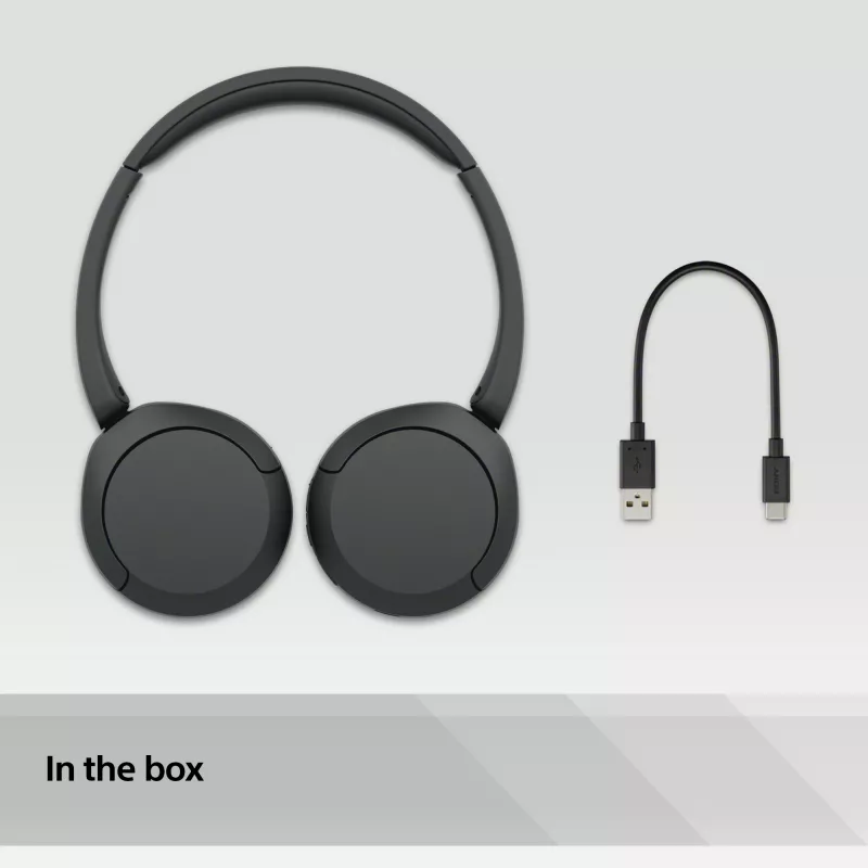 Sony WH-CH520 headset draadloos hoofdband gesprekken/muziek USB Type-C Bluetooth zwart
