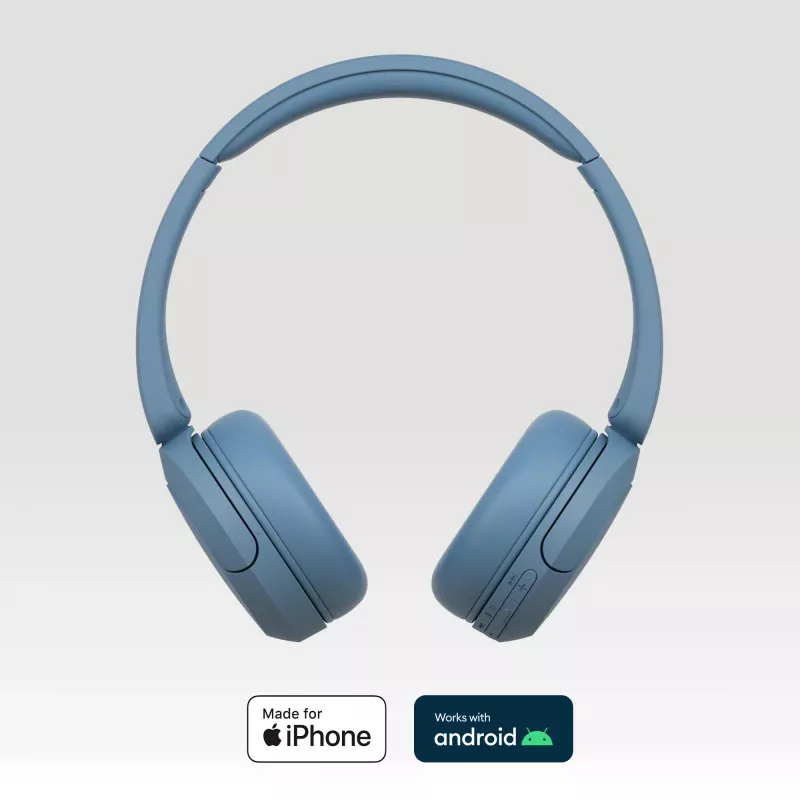 Sony WH-CH520 koptelefoon draadloos hoofdband headset gesprekken/muziek USB Type-C blauw