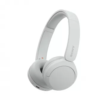 Sony WH-CH520 draadloze on-ear headset, Bluetooth 5.2, 50 uur afspelen, USB-C opladen, wit