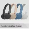Sony WH-CH520 draadloze on-ear headset, Bluetooth 5.2, 50 uur afspelen, USB-C opladen, wit