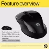 HP 250 Dual muis, voor beide handen, Bluetooth + USB Type-A, 1600 DPI, zwart