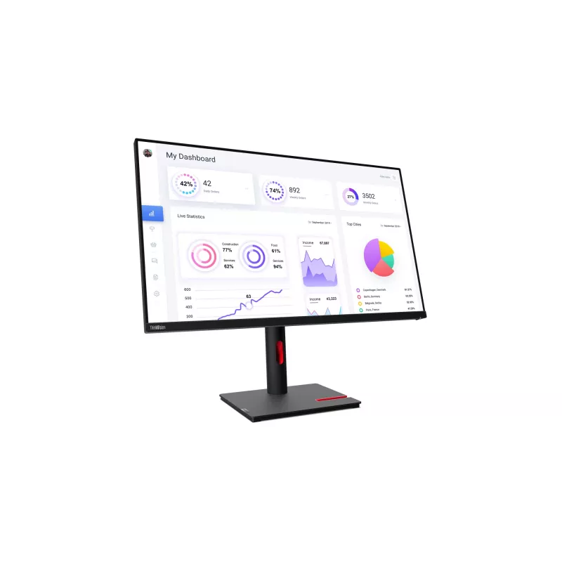 Lenovo ThinkVision T32p-30 computermonitor 80 cm (31,5 inch) 3840 x 2160 pixel 4K Ultra HD LED zwart