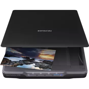 Flatbedscanner Epson Perfection V39II — A4, 4800 x 4800 DPI, CIS, USB-gevoed, zwart