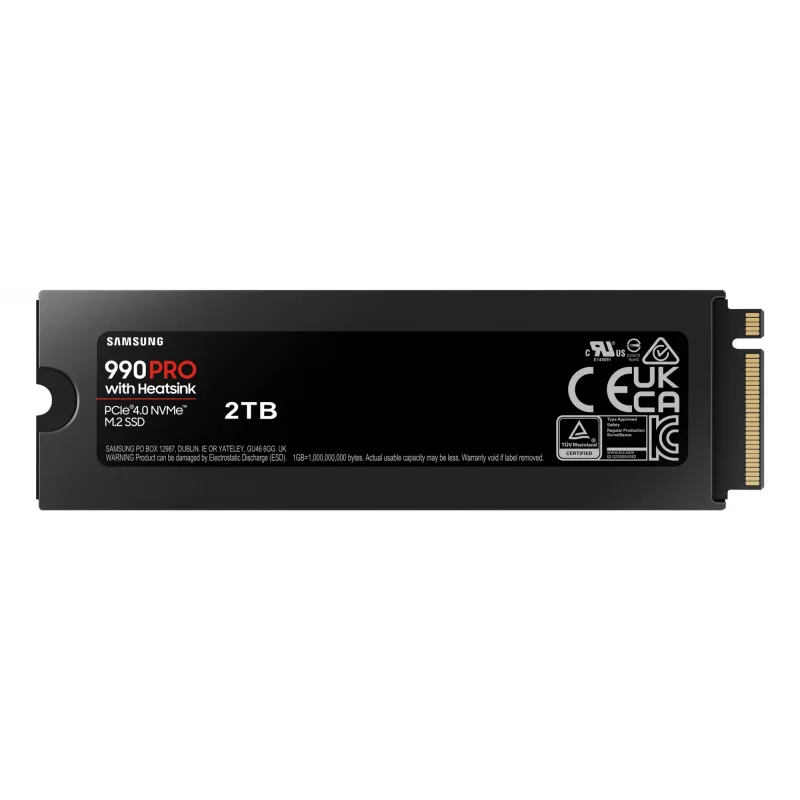 SSD Samsung 990 PRO met heatsink 2000 GB M.2 2280 M.2 NVMe MZ-V9P2T0CW