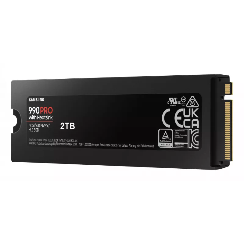 SSD Samsung 990 PRO met heatsink 2000 GB M.2 2280 M.2 NVMe MZ-V9P2T0CW