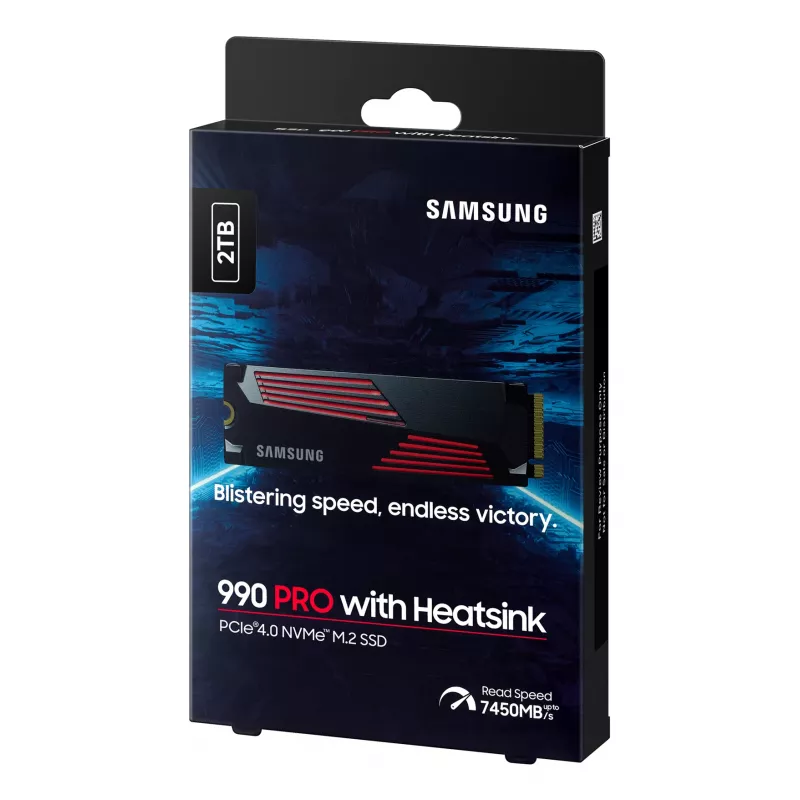 SSD Samsung 990 PRO met heatsink 2000 GB M.2 2280 M.2 NVMe MZ-V9P2T0CW