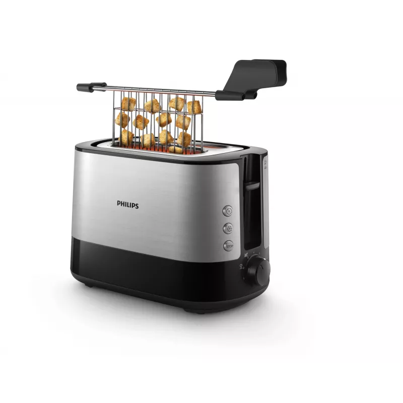 Philips Viva Collection HD2635/90 toaster 7 2 sneetjes zwart, titanium