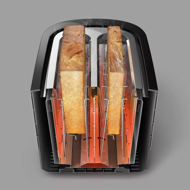 Philips Viva Collection HD2635/90 toaster 7 2 sneetjes zwart, titanium