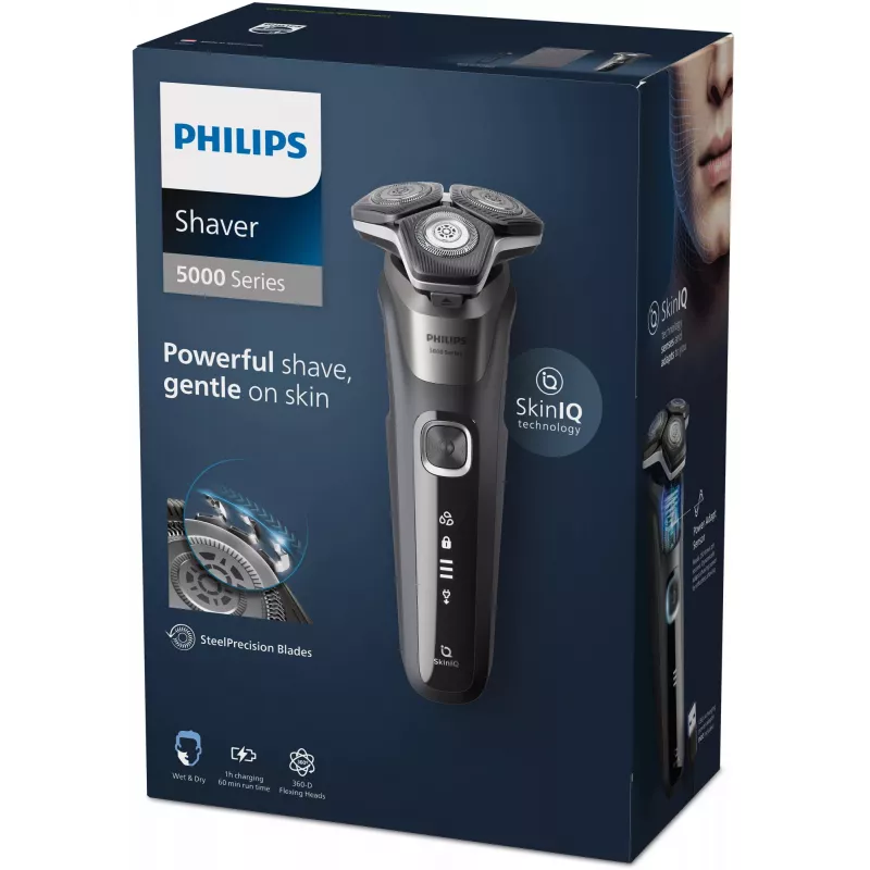 Philips SHAVER Series 5000 S5887/10 nat- en droogscheerapparaat en zachte etui