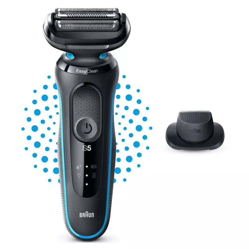 Braun Series 5 51-M1200s herenscheerapparaat foil-scheerapparaat trimmer zwart, blauw