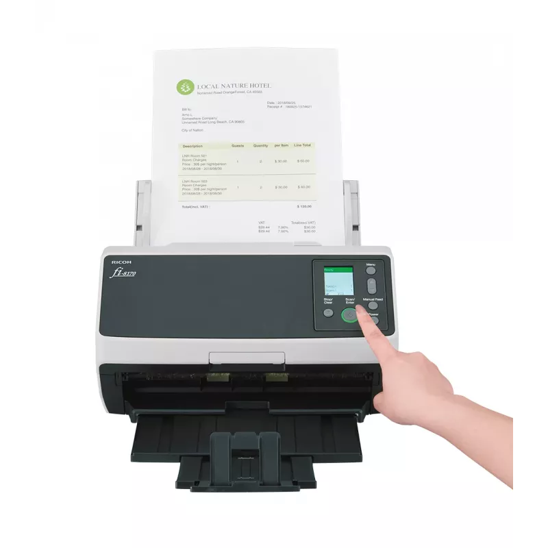 Ricoh fi-8170 ADF + documentinvoerscanner 600 x 600 DPI A4 zwart, grijs