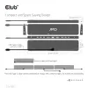 CLUB3D USB Gen1 Type-C Triple Display DP1.4 Alt mode Smart PD3.0 oplaaddock met 100 watt voeding
