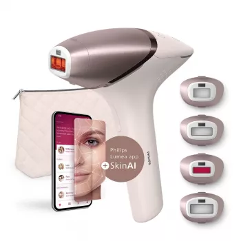 Epilator Philips BRI977/00 IPL lichtontharing, batterijgevoed, roségoud, opzetstukken voor gezicht en lichaam