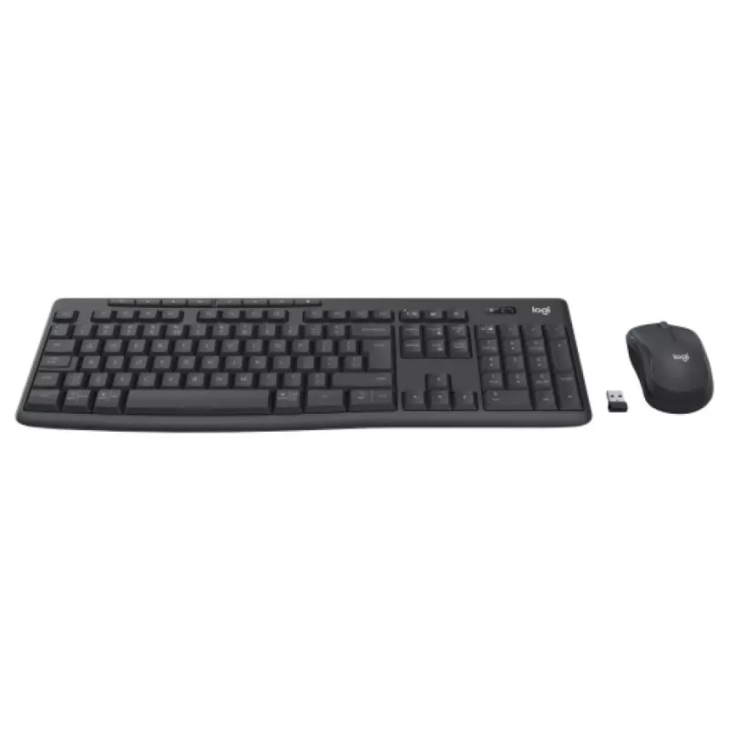 Toetsenbord- en muisset Logitech MK370 Combo for Business — Full-Size QWERTY (US International), RF Wireless + Bluetooth, grafiet