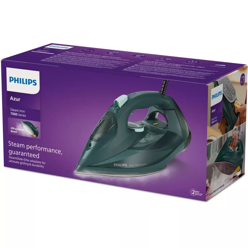 Philips 7000 serie DST7050/70 strijkijzer stoomstrijkijzer SteamGlide Elite strijkzool 2800 W groen