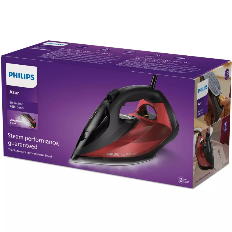 Philips 7000 serie DST7022/40 strijkijzer stoomstrijkijzer SteamGlide Plus strijkzool 2800 W zwart