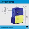 Casual rugzak HP Campus Blue Backpack blauw geel polyester 295x185x435mm