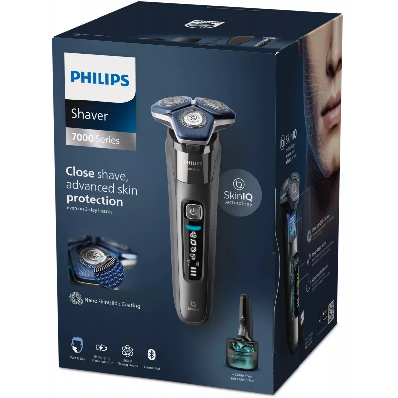 Elektrisch scheerapparaat Philips SHAVER Series 7000 S7887/55 nat en droog chroom