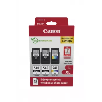 Canon 5224B015 inktpatroon 3 stuks origineel zwart, cyaan, magenta, geel